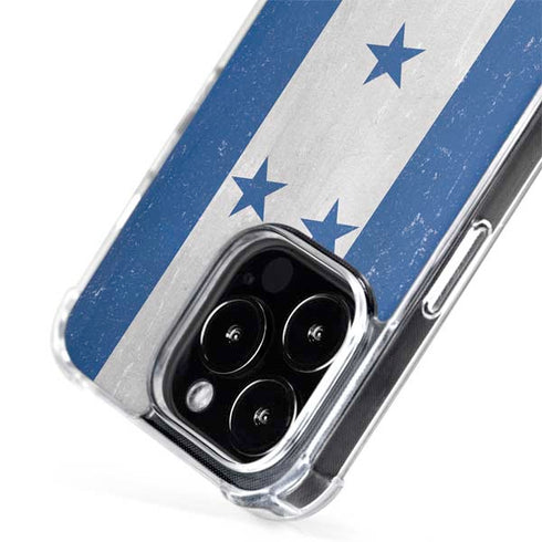 Honduras Flag Distressed iPhone 14 Pro MagSafe Case